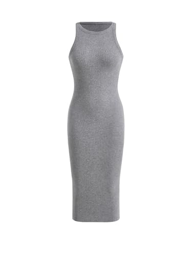 Verdusa Women's Fall Dress Sleeveless Ribbed Knit...