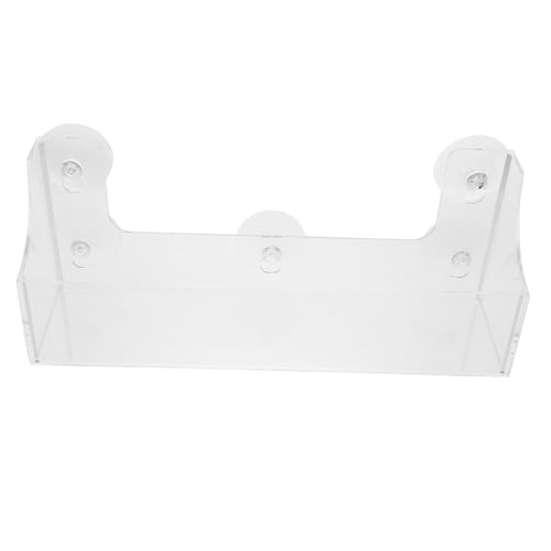 Ipetboom Estante de Succión Acrílico para Frigorífico con Soporte Versátil para Bebidas y Botellas de Condimentos Organizador Lateral para Puerta de Nevera Rack Práctico y Seguro para
