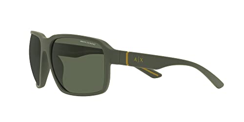 Image of Armani Exchange mens Ax4131su Universal Fit Square Sunglasses