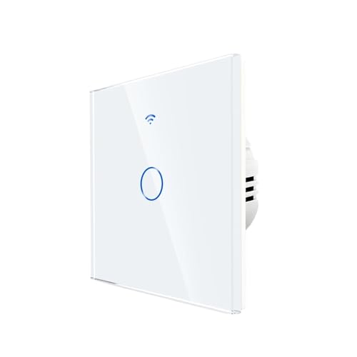 Interrupteur connecté va-et-vient en verre blanc : résolvez le manque de commandes de lumière