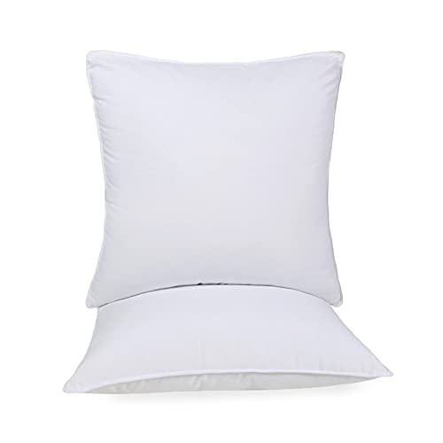 Set 2 Almohadas Cuadradas 71 cm de Poliéster Blanco miniatura 4