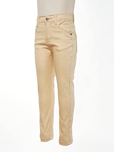 Children Boy's Skinny Chino Pants Kids Cute School Uniform Elastic Waist Straight Pants Stretchy Jeans4