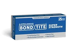 Astral BONDTITE SUPER STRENGTH Standard Epoxy Adhesive | Bonds Metal, Wood, Ceramic, Glass, Marble etc. - 36 Gram