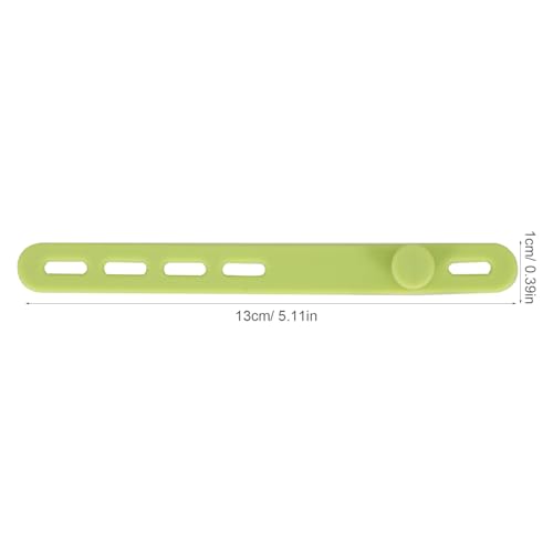 20 piezas de bridas reutilizables de silicona para organización de cables, correas para gestión de cables en escritorio miniatura 2