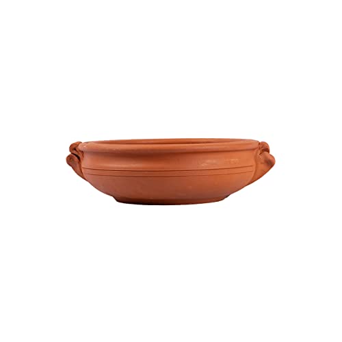 Image of Village Decor Handmade Terracotta Decorative Flower Pot /Uruli /Urli Bowl (Brown, 1 Piece) (Vdurili03), 300 ML