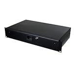 Penn Elcom 3233LK 3 Space (3U) Steel Rack Drawer with Slam Latch & Keyed Lock, 15.25 Inch Deep