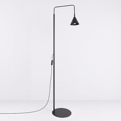 Lámpara de pie NOX negra SOLLUX lighting de diseño elegante 2