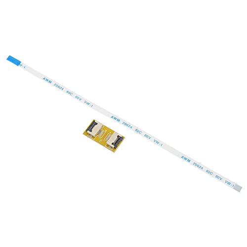 sourcing map FFC FPC 6 Pin 0,5mm Paso PCB Extensión Conector Placa con 5 Paquete 0,5mm Paso 150mm Flexible Plano Cables Kit (B Tipo)