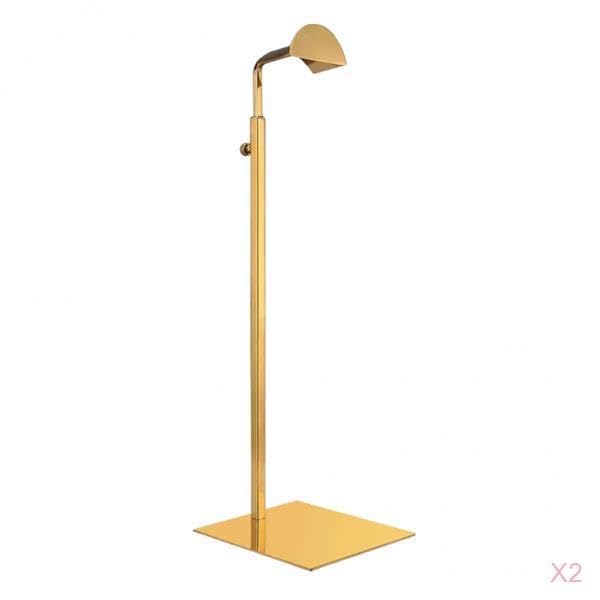 2X Height Adjustable Display Stand Rack Holder for Handbags Purse Golden-picture-12