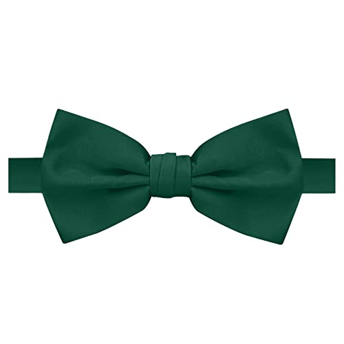 Image of Jacob Alexander Men's Pretied Banded Adjustable Solid Color Bowtie