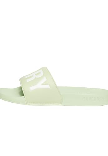 Superdry Code Core Vegan Pool Slide, Sudadera con Capucha Mujeres, Verde Tender Green Optic, 37 EU