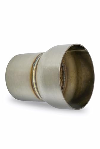 UMikke バイク マフラージョイント 差込径 変換アダプター エキパイ 中間パイプ 60.5mm → サイレンサー 50.8mm ジョイントパイプ 1個