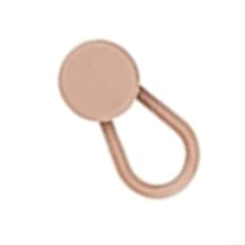 Extensor de cintura con botón elástico sin solución para un ajuste cómodo de pantalones (caqui, 15 mm)