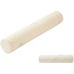 Almohada Japonesa Almohada cilíndrica para el cuello, cojín de apoyo cerebral redondo para aliviar el dolor de la nuca, la espalda baja y las rodillas(17,7 x 3,1 Pulgadas)