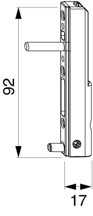 Maco corner bearing w21962 g21963 corner band multi-matic/multi-trend silver 120 kg as a Set including adjustment key 206417 - Image 2