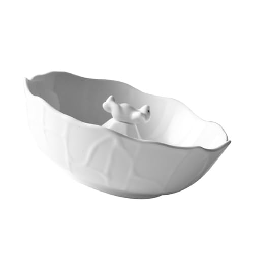 Bol en céramique 1000ml forme ours blanc, l'idée cadeau déco idéale - 2