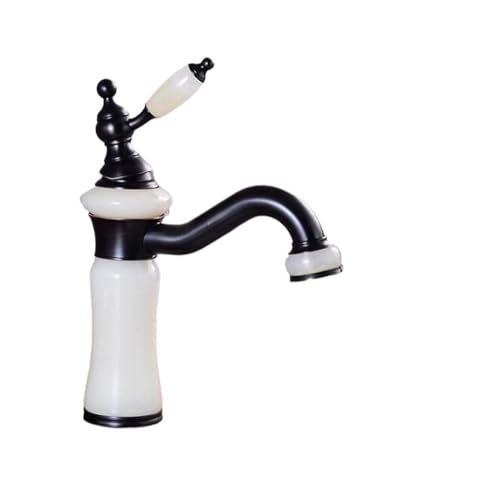 Robinet de lavabo style européen en jade et laiton pour rénovation de maison - 2