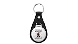 1080 Graphics Personal Stalker The Nelson Walter Dog Meme â€“ Bull Terrier Leather Keychain Stainless Steel Ring for Keys, Bags, or Backpacks
