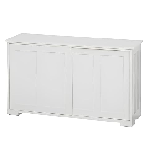 SilkWood Studio Pacific Sliding Doors Stackable Cabinet, White