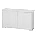 TMS Pacific Stackable Storage with Wood Door, Antique White