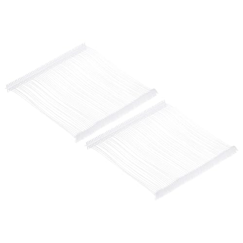 QUARKZMAN 2500 Stück Heftfäden für Etikettierpistole Standard, 100mm Tag Pins aus Kunststoff für Karton Etiketten mit Loch, Etikettierung von Kleidung und Textil, Transparent