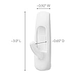 Command Medium Utility Hooks, 20 Hooks and 24 Command Strips, Damage-Free Hanging Wall Hook with Adhesive Strips, No Tools Great for Hanging, Organization and Storage, Holds up to 3 lb - Image 2