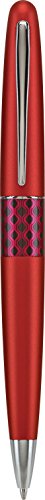 Image of Pilot MR Retro Pop Collection Ball Point Pen, Red Barrel with Wave Accent, Medium Point, Black Ink (91422)