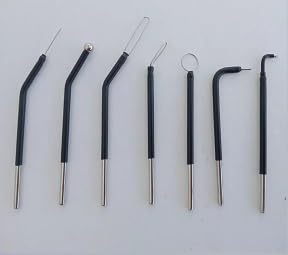 7-Piece Dental Electrodes Set with Reusable Tips (Black)