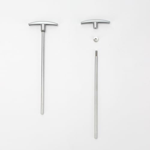Image of 3 Pack-RV Waste Valve Extension Tube 9 inch, RV Waste Valve Handle Replacement, Valve Aluminum Tube Extension Rod Reliable Solution for Easy Waste Management, Compatible with RV Sewer Hose Kit