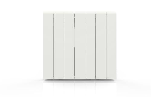BATILEC - Radiateur à inertie ALU ZILO WiFi 1500 W - Chauffage électrique connecté Tuya, IP24, thermostat précis, 4 modes de chauffe, fil pilote 6 ordres,...