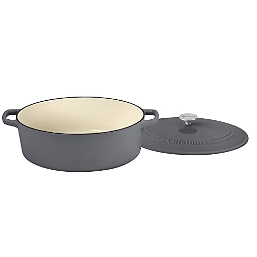 Image of CUISINART 7 Qt. Oval Casserole, Dark Grey