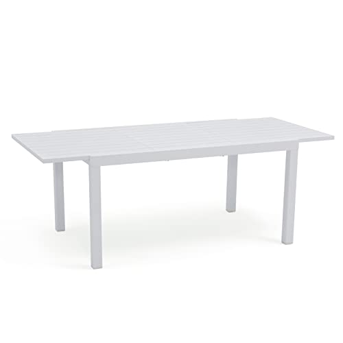 Soleil Jardin Aluminum Patio Extendable Dining Table, 59
