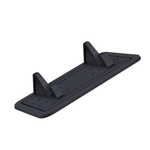 KALLORY Car Dashboard Phone Holder Silicone Stand for Mobile Devices Desktop Navigation Mount Compatible with Smartphones Black