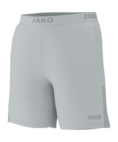 Short de course unisexe JAKO gris clair en taille L pour athlète