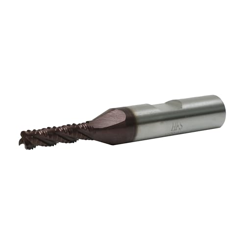 Image of HFS(R) Roughing End Mill Square End Mill 4 Flute M42 8% Cobalt TiAlN for Steel 3 /16 inch Dia.