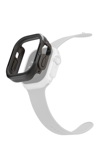 Levelo Armor Pro Case Compatible With Apple Watch Ultra 49mm,Shock Proof,Aluminum Frame,Sturdy Protection,Hybrid Armor Shield Case,Durable Quality,Built For Extreme (Black)