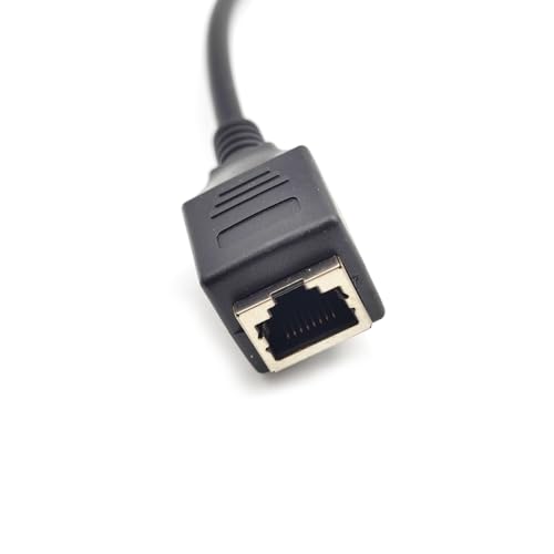 Conector M12 4 Pines Macho a RJ45 Negro 0.5 m miniatura 2