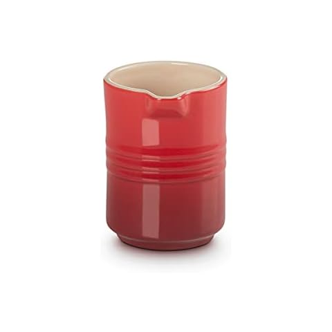 LE CREUSET Jarra para leche de cerámica de gres, 0,15 L, Cereza Cover