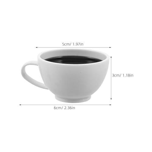 Décorations à suspendre mini tasses à café plastique contre décorations ternes