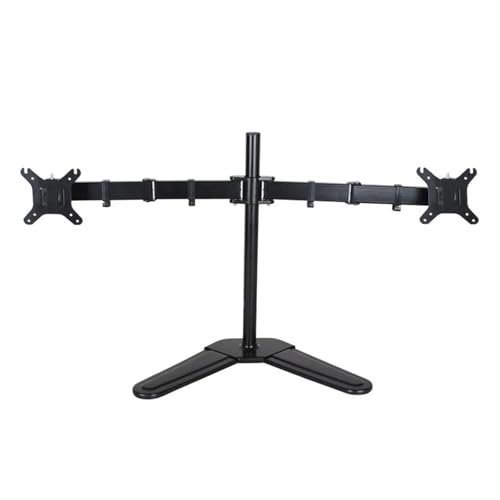 Soporte de monitor dual para teletrabajo y diseño con brazos ajustables VESA DZ18