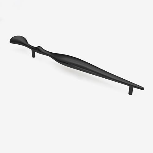 Image of Plantex Cabinet Handle /160mm Handle for Cabinet /Furniture /Door Pull-Push Handle for Home /Office - Pack of 1 (Black)