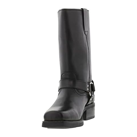 Gringos High Harley Black Leather Boots Cover