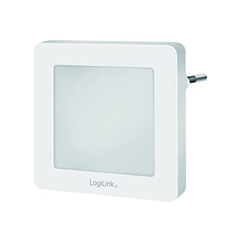LogiLink LED013 - LED Nachtlicht/Beleuchtung mit Dämmerungssensor und 2 Helligkeitsstufen