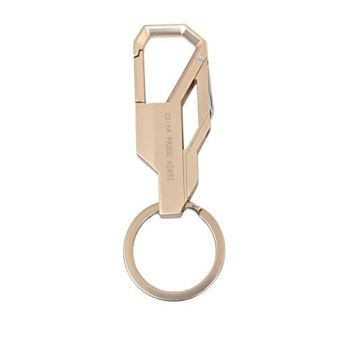 Image of THE MEN THING - Stylish Multicolor Stainless Steel Keychain for Men & Boys (Phantom Grip - Golden)