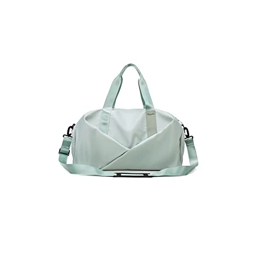 CORIOS Herren Sporttasche Damen Reisetaschen Duffle Bag Groß Weekender Übernachtung Tasche Oxford Kabinenreisetasche Trainingstasche Fitnesstasche Handgepäck Schwimmtasche mit Schuhfach Grün