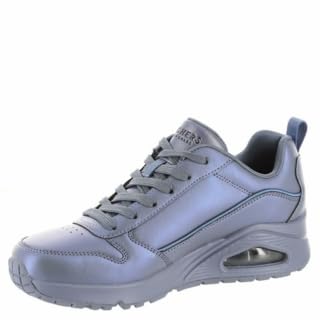 Skechers Femme Uno Galactic Gal Shoes, Slate Duraleather Jersey, 37 EU