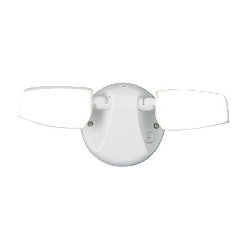 HALO White Outdoor Integrated LED Dusk to Dawn Flood Light with Selectable Color Temperature and Integral Photocell Sensor - image 1