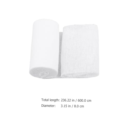 Abaodam vendas de gasa rollos 10 piezas 8x600cm compresión descartable para primeros auxilios uso de emergencia y entrenamiento miniatura 2