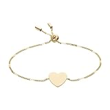 Acabado: pulido Fossil Drew JF04332710 - Pulsera de eslabones para mujer, acero inoxidable, color dorado, longitud interior: 216 mm, sin piedras preciosas, Inner Length: 216mm, Acero inoxidable, Sin piedras preciosas