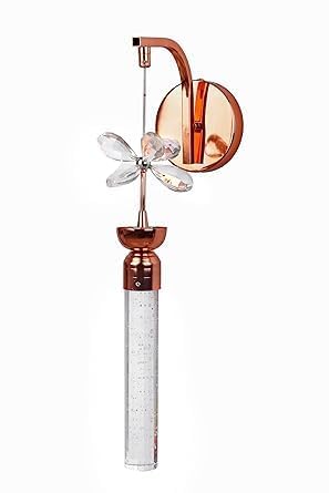 Image of Luxury Crystal Bubble Wall Light for Bedroom & Living Room - Warm LED Decorative Wall Lamp